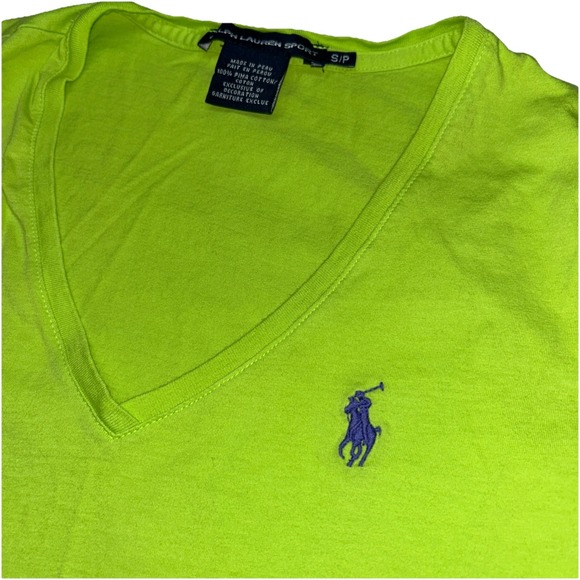 Ralph Lauren Sport Pima Cotton Women's Small V Neck‎ Shirts, Lot Of 5 - Picture 3 of 7